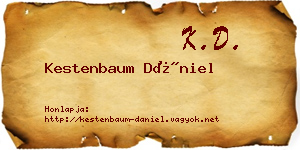 Kestenbaum Dániel névjegykártya